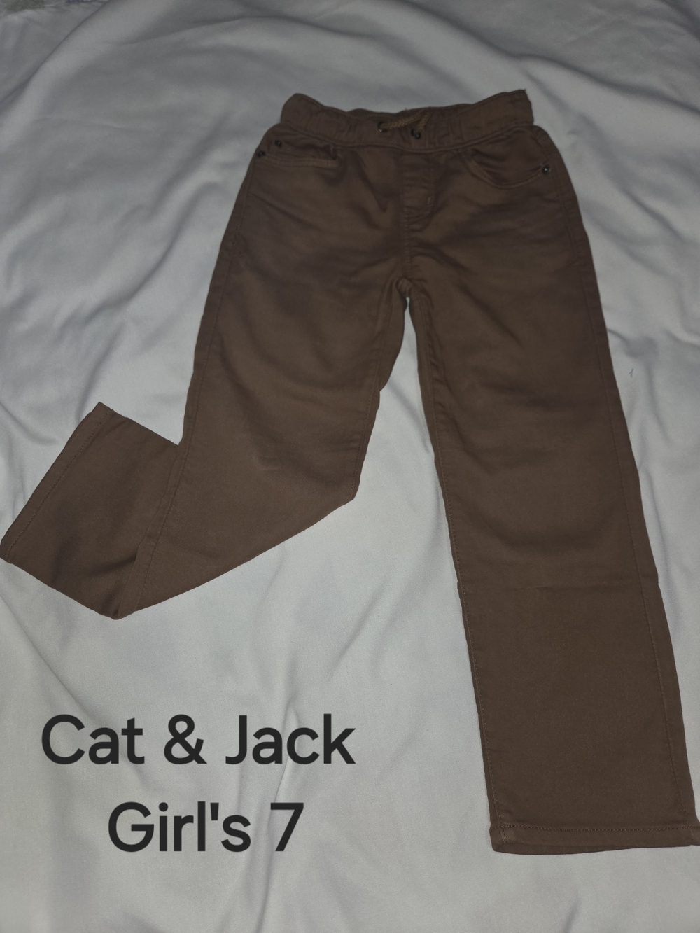 Cat & Jack Brown Girls Pants - Size 7